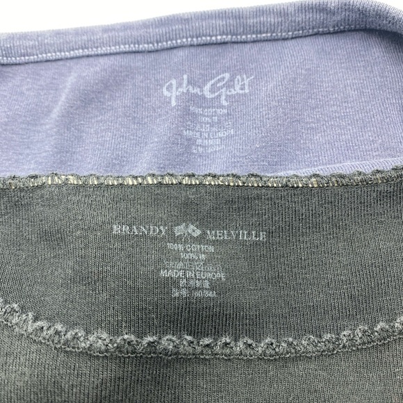 Brandy Melville Tank Tops. Black & Blue Button Up One Size - Picture 5 of 8